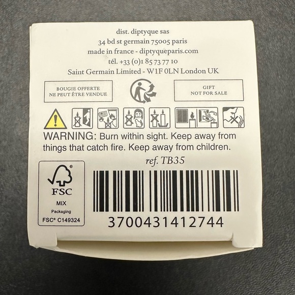 Diptyque Tubereuse Bougie Parfumee Scented Candle Mini Votive 35 g/1.23 oz NEW - Picture 3 of 9